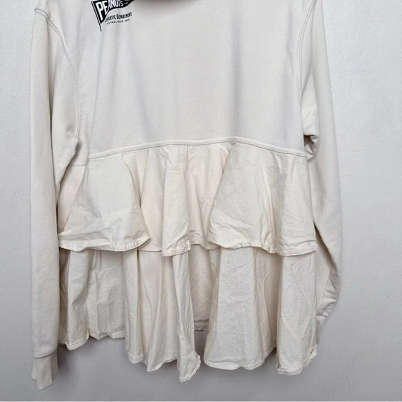 Zara Womens Small Snoopy Peanut Limited Tier Back Beige Hoodie - Picture 15 of 16